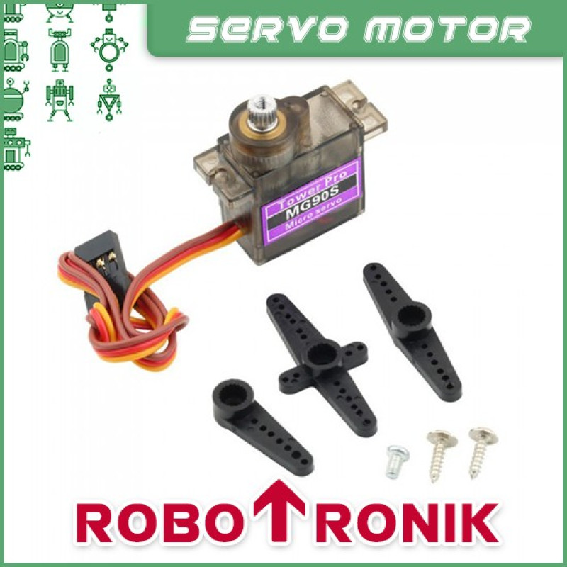 MG90S Micro Servo Motor (Fully Metal Gear) 180° - Compatible TowerPro MG 90 MG90 S