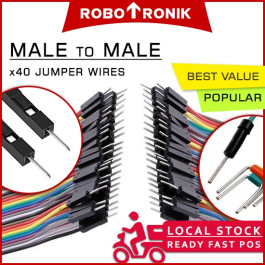 Male To Male | Jumper Wire Cable 40-Wires M-M - 10cm / 20cm / 30cm for Arduino Raspberry Breadboard Sensors