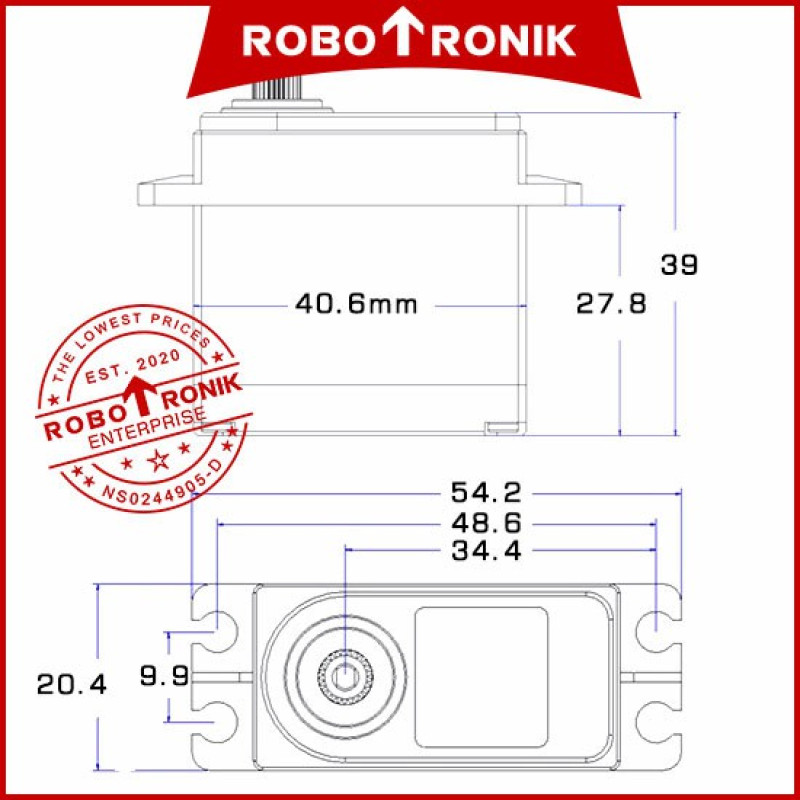 TD-8320MG [Waterproof] High-Torque Digital Servo Motor , max 20KG per cm