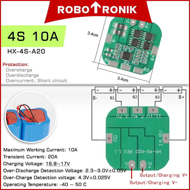 BMS (Battery Management System) Li-ion Lithium Polymer LiPo Protection MOS Module Board 18650 14.8V 18.5V 4S 5S 6S BMS (Battery Management System) Li-ion Lithium Polymer LiPo Protection MOS Module Board 18650 14.8V 18.5V 4S 5S 6S