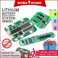 BMS (Battery Management System) Li-ion Lithium Polymer LiPo Protection MOS Module Board 18650 14.8V 18.5V 4S 5S 6S