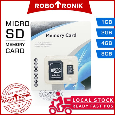 Micro SD Memory Card, Arduino Compatible (Random Brand) microSD, Data Logger Storage