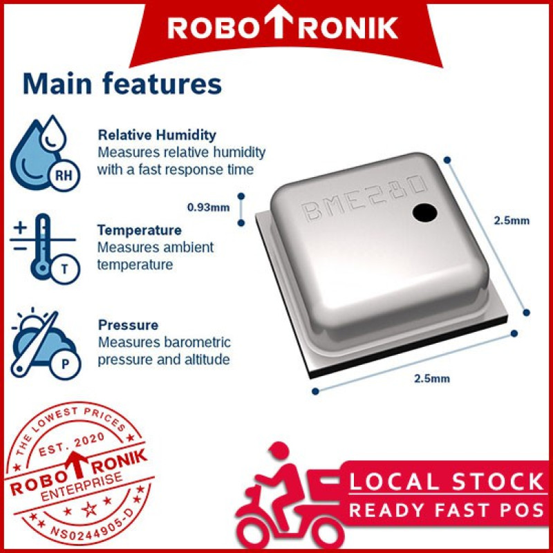 GY-BME280 Pressure & Humidity & Temperature Sensor Module, BME 280 (Weather forecast) Arduino Raspberry Pi GY-BME280 Pressure & Humidity & Temperature Sensor Module, BME 280 (Weather forecast) Arduino Raspberry Pi