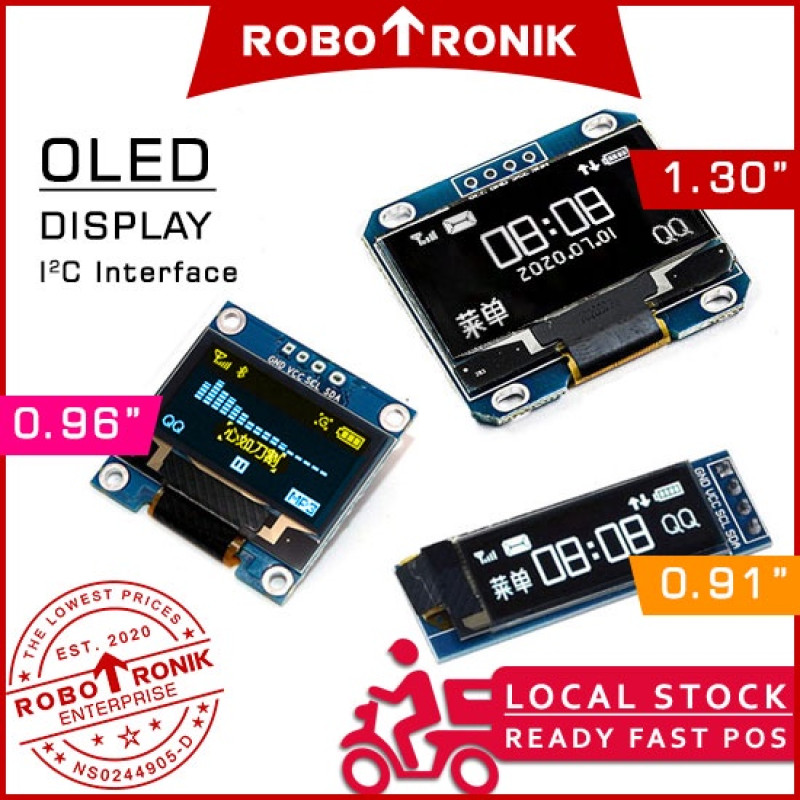 OLED Display w/ I2C Interface Screen OLED Display w/ I2C Interface Screen