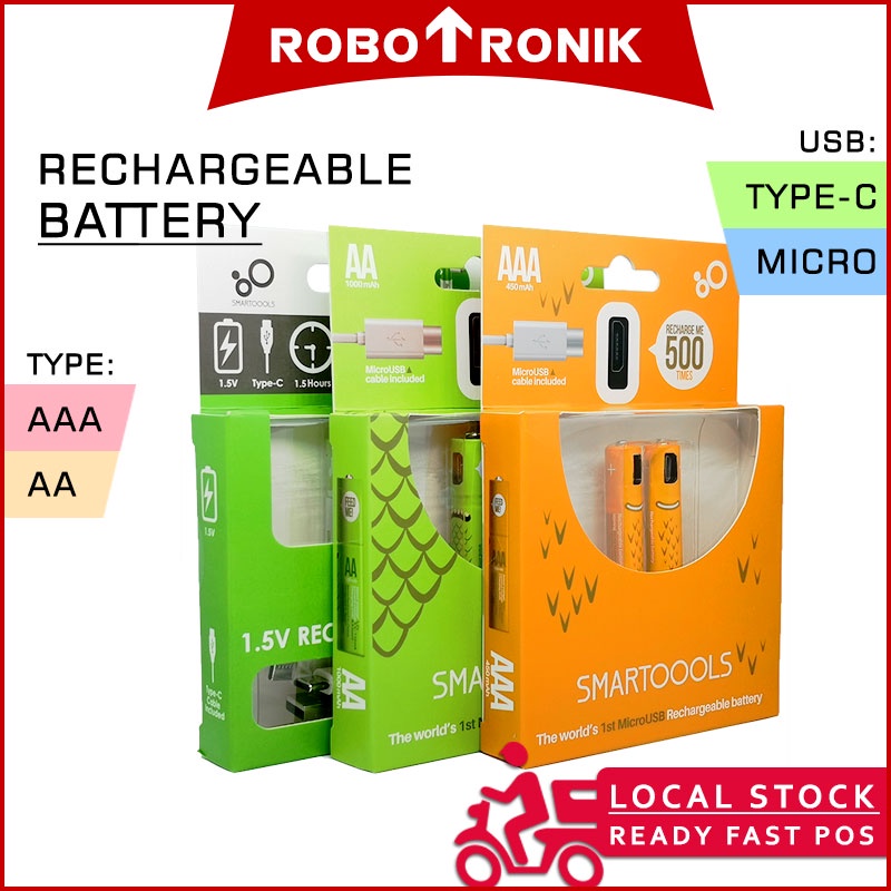 Rechargeable Battery AA / AAA (1.5V) USB Micro Type-C Batteri Recharge Mouse Keyboard Remote Phone Clock Meter Rechargeable Battery AA / AAA (1.5V) USB Micro Type-C Batteri Recharge Mouse Keyboard Remote Phone Clock Meter