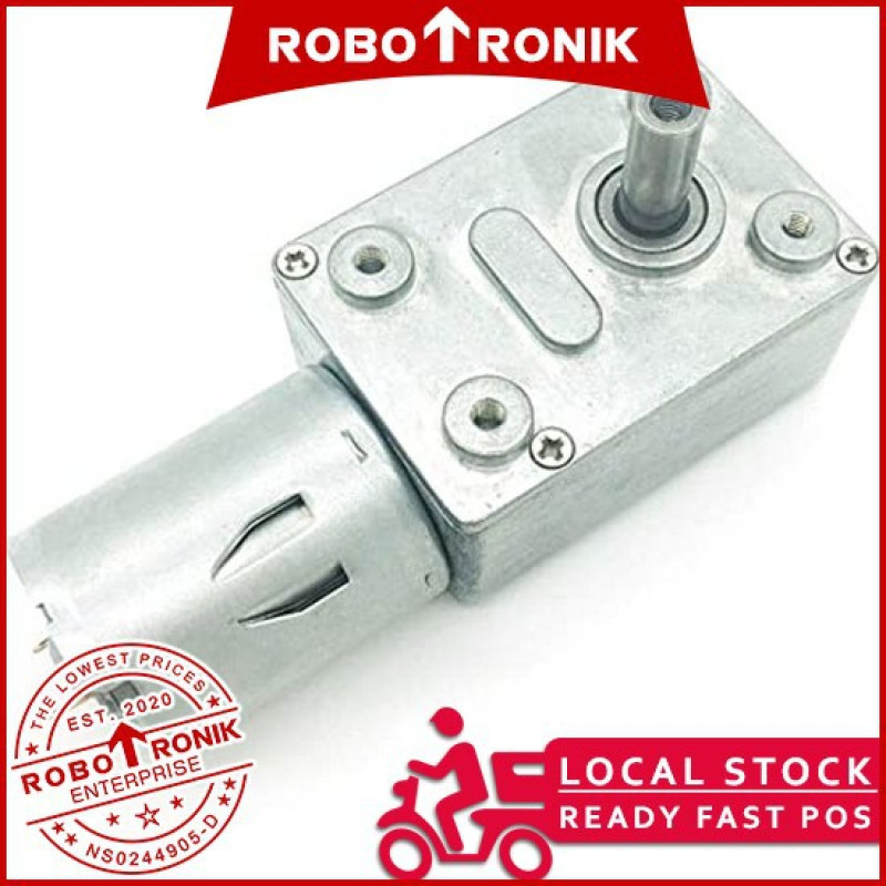 DC Worm Geared Motor 4632 (JGY-370) 12V Torque up to 25kg.cm Gear Motor Bracket DC Worm Geared Motor 4632 (JGY-370) 12V Torque up to 25kg.cm Gear Motor Bracket