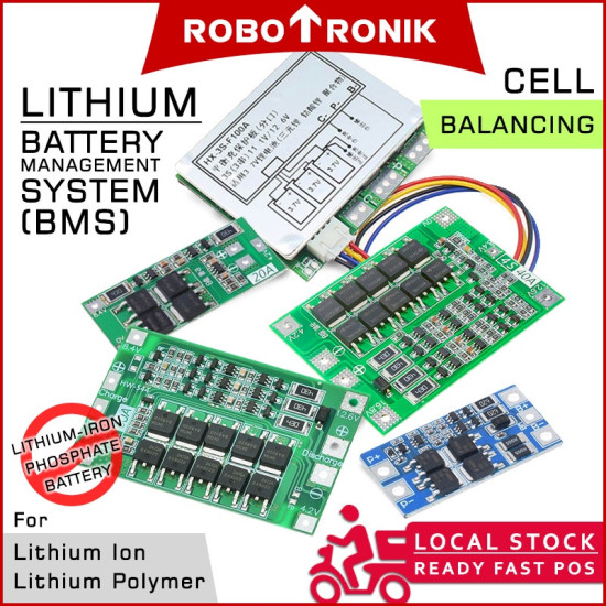Cell Balancing BMS (Battery Management System) Li-ion Lithium Polymer LiPo Protection Module Board 18650