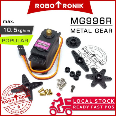 MG996R High Torque (Fully Metal Gear), Standard Size Servo Motor, Compatible Tower Pro - 996 MG996 MG996R High Torque (Fully Metal Gear), Standard Size Servo Motor, Compatible Tower Pro - 996 MG996