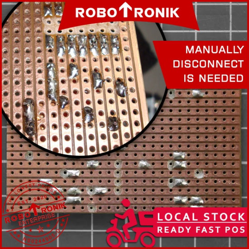 Strip (Vero) Board - Pitch 2.54mm Veroboard Stripboard PCB Protoboard Strip (Vero) Board - Pitch 2.54mm Veroboard Stripboard PCB Protoboard