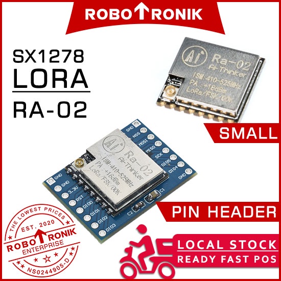 SX1278 LORA spread spectrum wireless module/433MHZ wireless serial port/UART interface/Anxinke RA-02