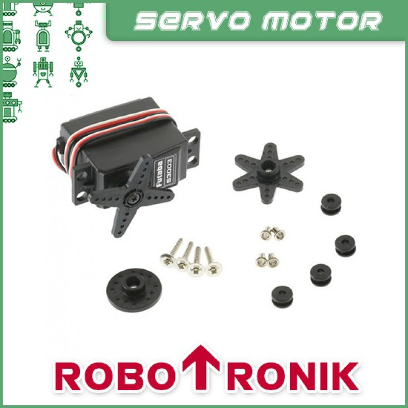 S3003 Servo Motor RC 180° / 360° Standard Size- Compatible Futaba