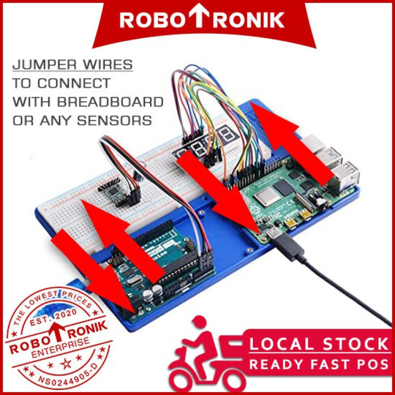 Male To Male | Jumper Wire Cable 40-Wires M-M - 10cm / 20cm / 30cm for Arduino Raspberry Breadboard Sensors Male To Male | Jumper Wire Cable 40-Wires M-M - 10cm / 20cm / 30cm for Arduino Raspberry Breadboard Sensors