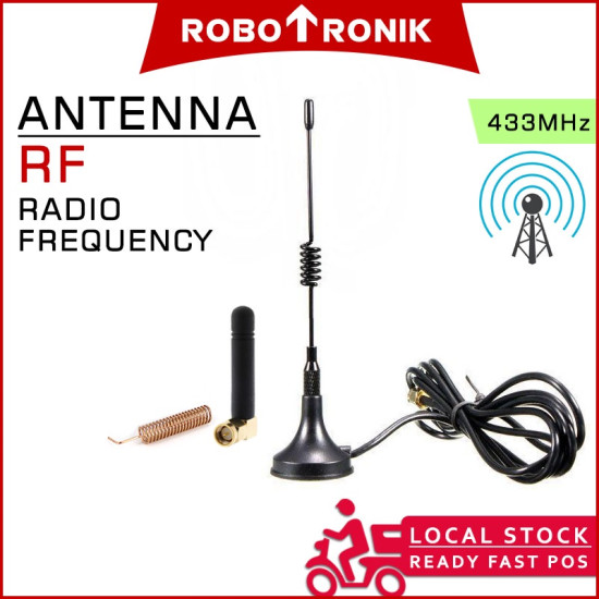 RF Antenna (433Mhz) w/ SMA Male Interface LoRa 433 SX1278