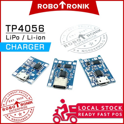 Battery Charger TP4056 for Li-ion Batteri 18650 Single-Cell 3.7v 4056