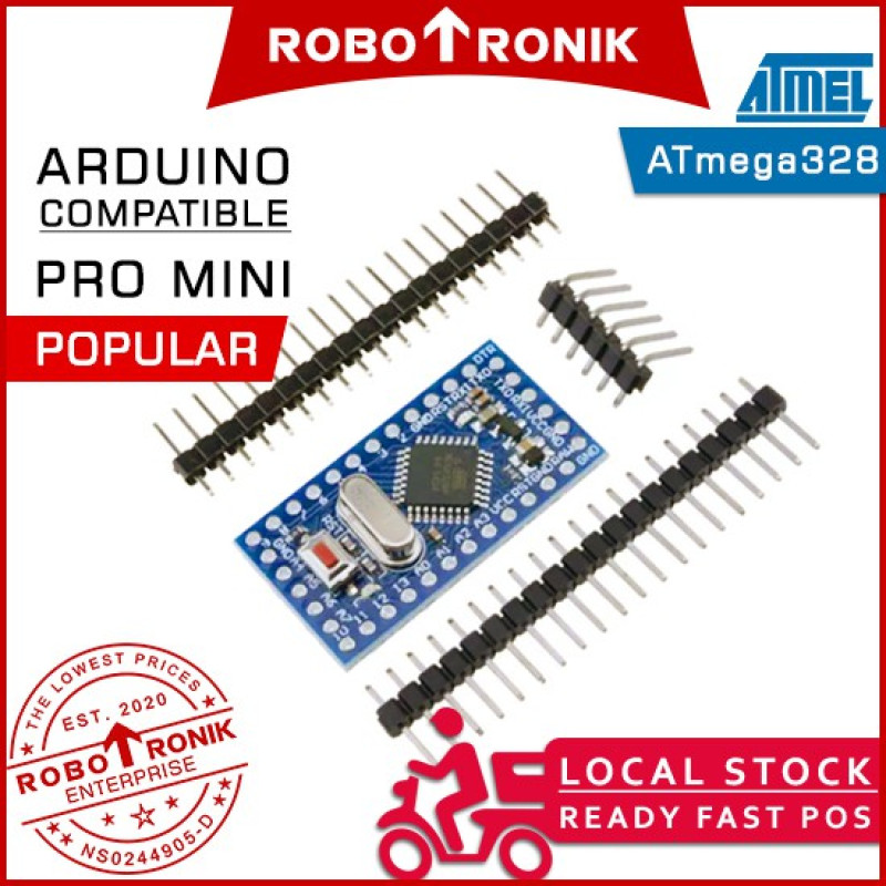 Pro Mini Microcontroller ATmega328 Arduino Compatible Development Board 3.3V @8Mhz / 5.0V @16Mhz Mini Size Arduino Pro Mini Microcontroller ATmega328 Arduino Compatible Development Board 3.3V @8Mhz / 5.0V @16Mhz Mini Size Arduino