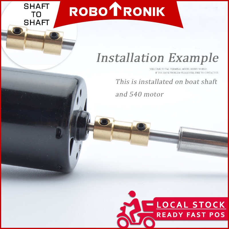 Brass Coupling for DC Motor Shaft Connector Brass Coupling for DC Motor Shaft Connector