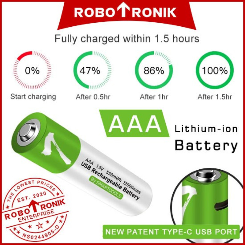Rechargeable Battery AA / AAA (1.5V) USB Micro Type-C Batteri Recharge Mouse Keyboard Remote Phone Clock Meter Rechargeable Battery AA / AAA (1.5V) USB Micro Type-C Batteri Recharge Mouse Keyboard Remote Phone Clock Meter