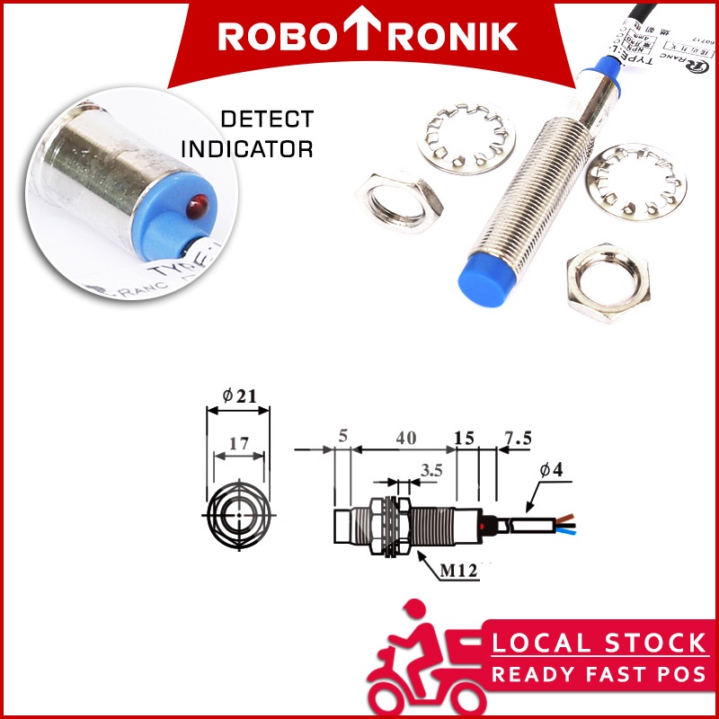 Proximity LJ12A3-4 Induction Metallic Sensor NPN PNP Proximity LJ12A3-4 Induction Metallic Sensor NPN PNP