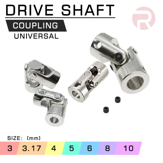 Universal Drive Shaft Coupling Two-Joint for Motor Boat Steering Connector 2 Joints 