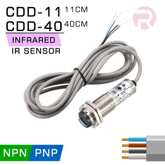 18mm infrared sensor long distance npn