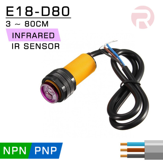 E18-D80 IR Infrared Proximity Sensor  3 - 80cm