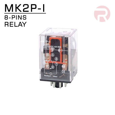 Relay MK2 (10A) 8-Pin, DPDT Electromagnetic Mechanical Coil Relay MK2 (10A) 8-Pin, DPDT Electromagnetic Mechanical Coil