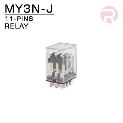 Relay MY3 (5A) 11-Pin, 3PDT, Compatible Omron Relay MY3 (5A) 11-Pin, 3PDT, Compatible Omron