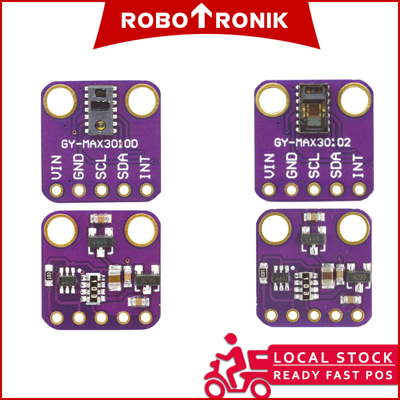 Heart-Rate Pulse Sensor & Oximeter MAX30100 / MAX30102 Heart-Rate Pulse Sensor & Oximeter MAX30100 / MAX30102