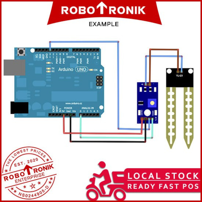 Soil Moisture Sensor YL-69 / Capacitive / Probe Durability Corrosion Resistance Automatic Watering System Prototype YL69 Soil Moisture Sensor YL-69 / Capacitive / Probe Durability Corrosion Resistance Automatic Watering System Prototype YL69