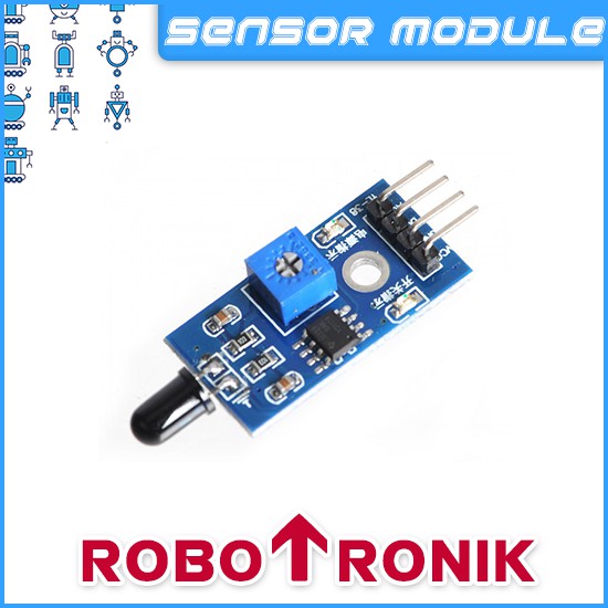 Flame Sensor Module LM393 w Adjustable Sensitivity