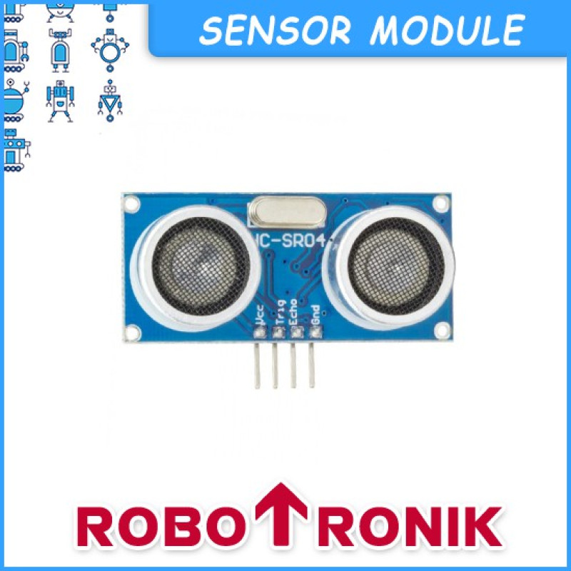 HC-SR04 Ultrasonic Range Detector Distance Sensor (2cm - 400cm) 3mm Resolution SR-04 HC-SR04 Ultrasonic Range Detector Distance Sensor (2cm - 400cm) 3mm Resolution SR-04