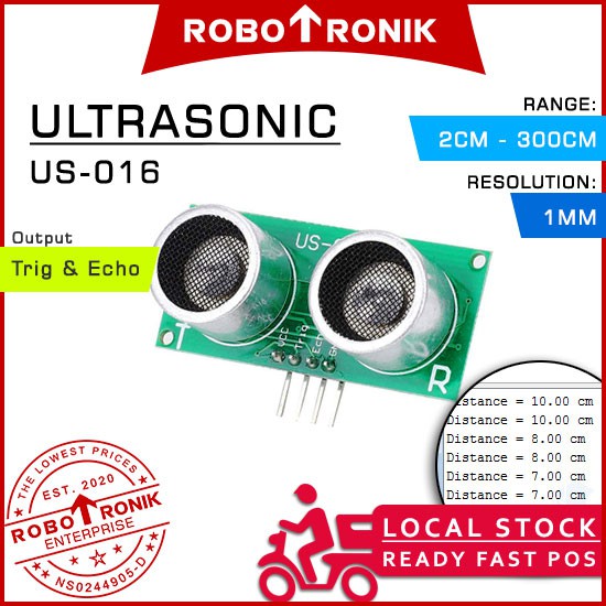 US-016 (2cm - 300cm) Ultrasonic Range Detector Analog-Output Distance Sensor US 016