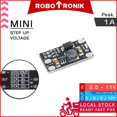 DC Step Up Mini (Adjustable Voltage) 1A.max 12V Boost Converter Menaikan Voltan 5V 8V 9V DC Step Up Mini (Adjustable Voltage) 1A.max 12V Boost Converter Menaikan Voltan 5V 8V 9V