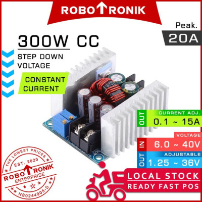 DC Step Down XL4016 300W CC Peak.20A Adjustable Current & Voltage Regulator Module Buck Boost - 3.3V 5V 9V 12V 24V DC Step Down XL4016 300W CC Peak.20A Adjustable Current & Voltage Regulator Module Buck Boost - 3.3V 5V 9V 12V 24V