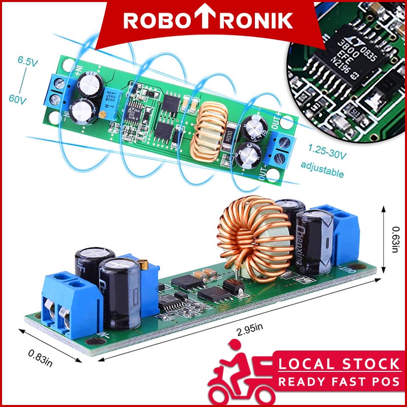 DC Step Down 60V, 10A.max Buck Converter Module - 3.3V 5V 9V 12V 24V 32V 48V DC Step Down 60V, 10A.max Buck Converter Module - 3.3V 5V 9V 12V 24V 32V 48V