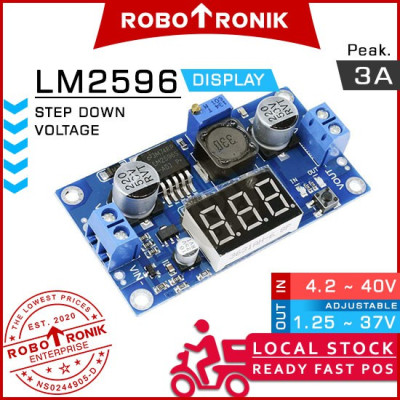 DC-DC Step Down LM2596 3A w Display, LM 2596 Adjustable Voltage Regulator Module Buck Converter DC-DC Step Down LM2596 3A w Display, LM 2596 Adjustable Voltage Regulator Module Buck Converter