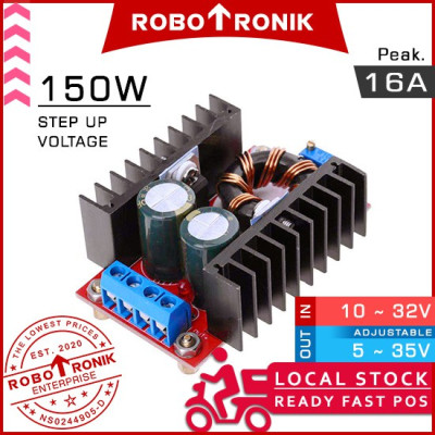 DC-DC Step Up 150W, Peak. 16A Ajustable Voltage Regulator Module Boost Converter DC-DC Step Up 150W, Peak. 16A Ajustable Voltage Regulator Module Boost Converter
