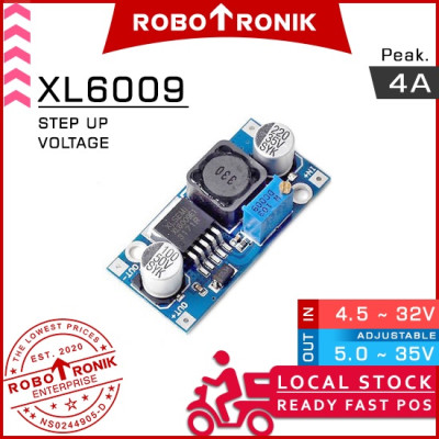 DC-DC Step Up XL6009, Peak 4A Adjustable Voltage Regulator Module Boost Converter DC-DC Step Up XL6009, Peak 4A Adjustable Voltage Regulator Module Boost Converter