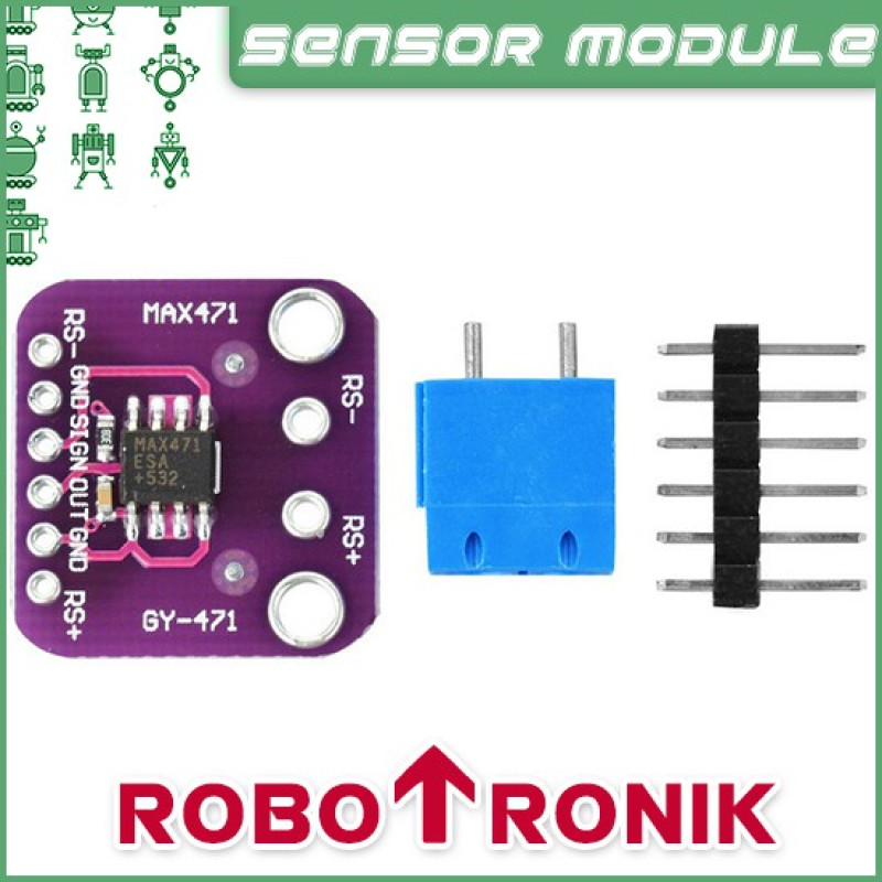 GY-471 (MAX471) Current Sensor Module (max 3A) Ampere Read Detect, Arduino Raspberry Pi Compatible GY-471 (MAX471) Current Sensor Module (max 3A) Ampere Read Detect, Arduino Raspberry Pi Compatible