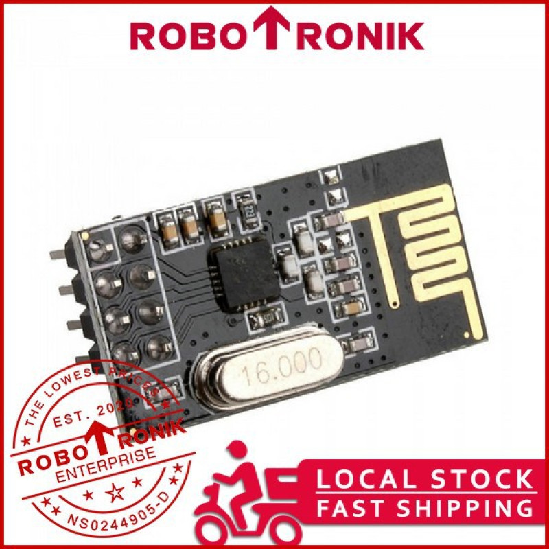 Wireless 2.4Ghz Transceiver nRF24L01 with On-board Antenna NRF 24L01 RF, compatible Arduino, Raspberry Wireless 2.4Ghz Transceiver nRF24L01 with On-board Antenna NRF 24L01 RF, compatible Arduino, Raspberry